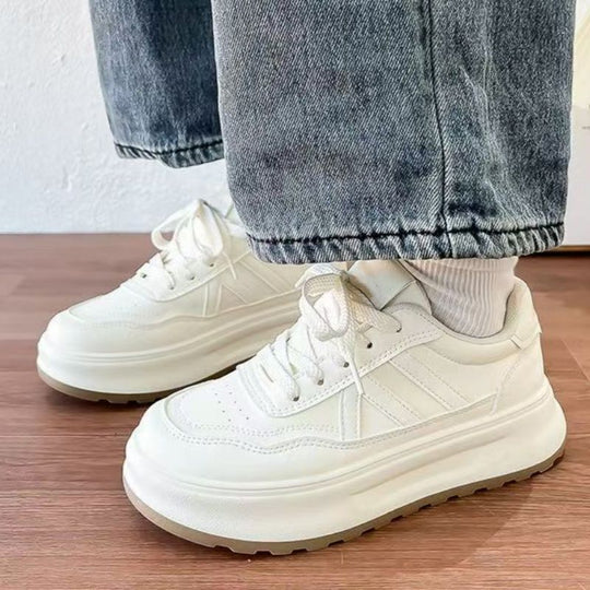 Damen modische Sneakers mit atmungsaktiver Strick-Oberfläche und trendiger Sohle EB