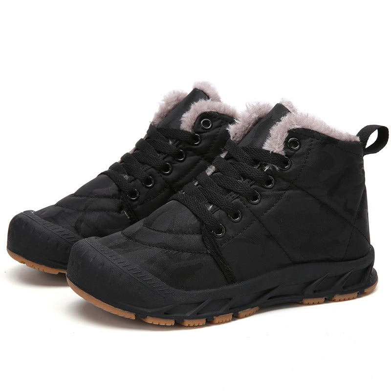 Damen isolierte Winterstiefel mit rutschfester Sohle und kuscheligem Innenfutter EB