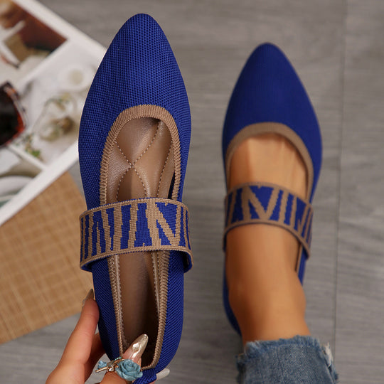 Damen modische Slipper mit elastischem Riemen EB