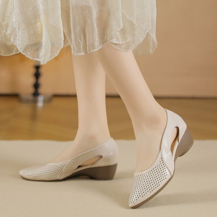 Damen komfortable und elegante Ballerinas mit atmungsaktivem Obermaterial EB