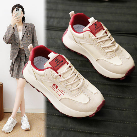 Damen Chunky Sneakers mit atmungsaktiven Mesh-Einsätzen und dämpfender Sohle EB