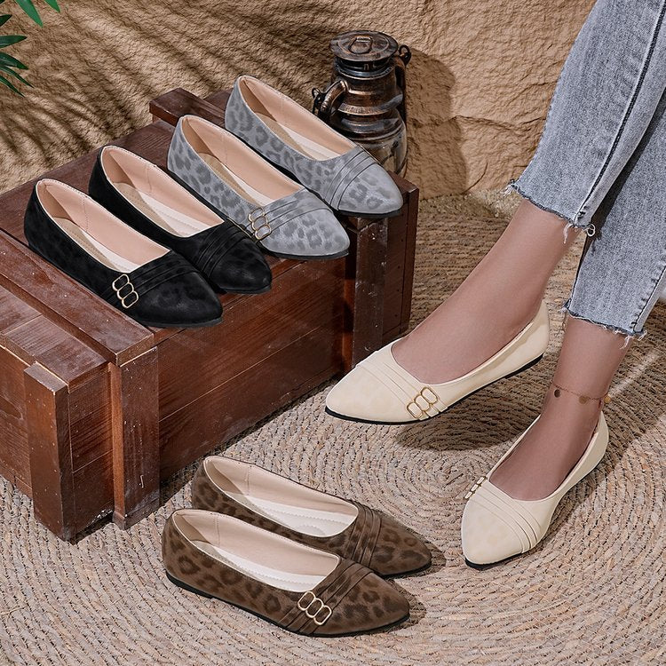 Damen Stilvolle und komfortable Ballerinas mit großem Schleifendetail EB