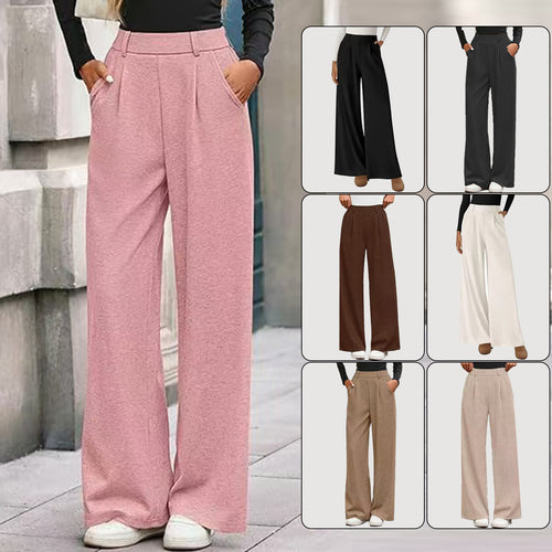 Damen weite Palazzo-Hosen mit elegantem Bund EB