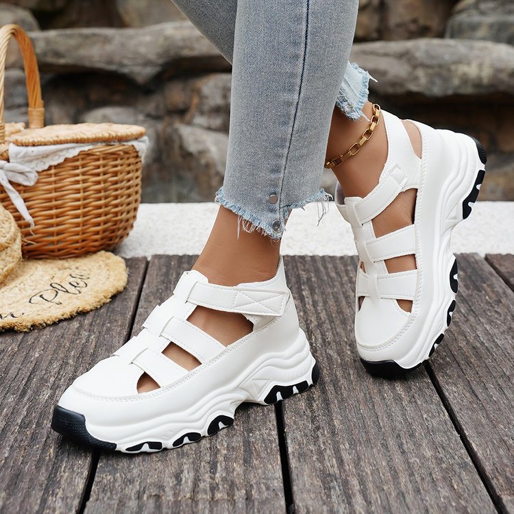 Damen Sportliche Sandalen mit verstellbaren Riemen EB
