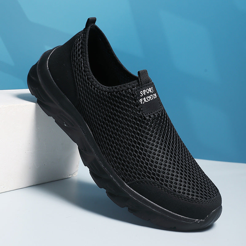 Damen Atmungsaktive Slip-On Sportschuhe mit flexiblem Sohlenaufbau EB