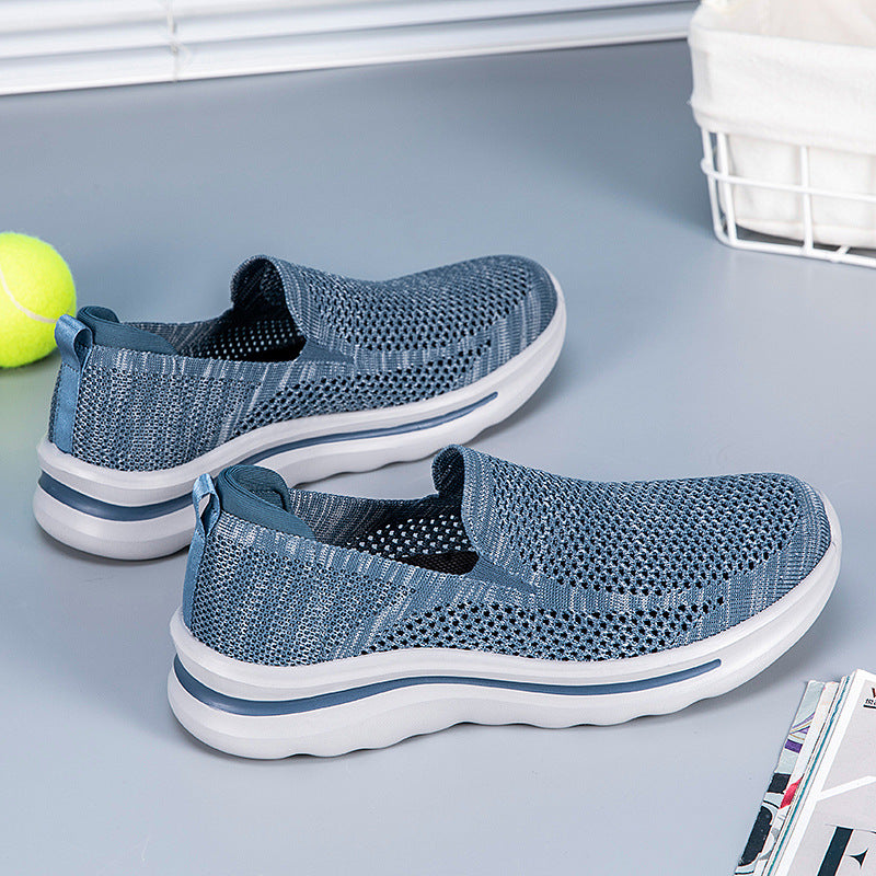 Damen Slip-On Sneakers aus atmungsaktivem Mesh mit komfortabler Sohle EB