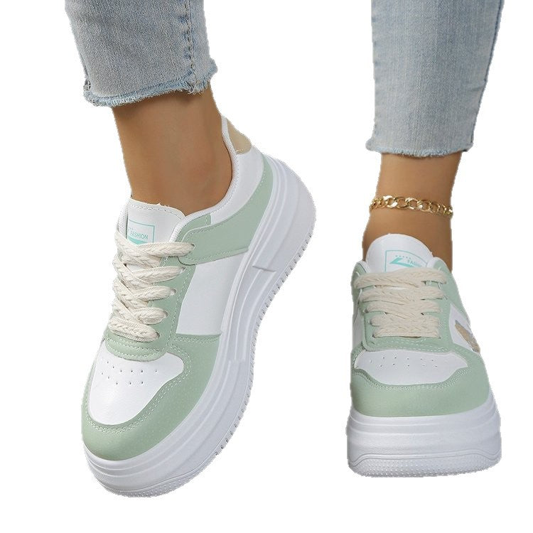 Damen Plateau-Sneaker mit modischer Sohle und komfortabler Dämpfung EB