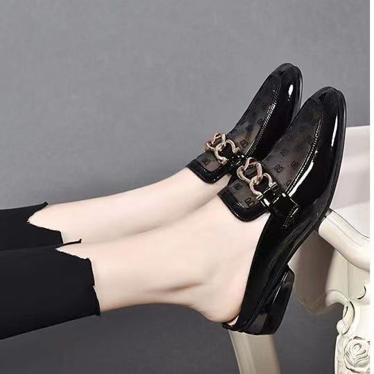 Damen elegante Slipper mit modischen Verschlussdetails EB