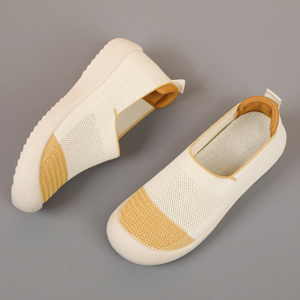 Damen Atmungsaktive Slip-On Sneakers mit gepolsterter Sohle EB