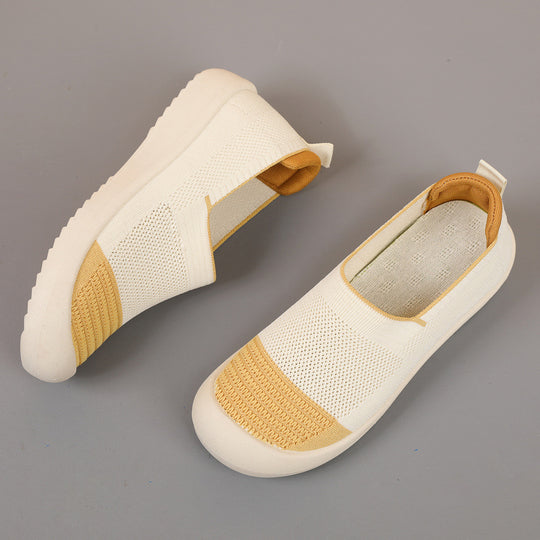 Damen Atmungsaktive Slip-On Sneakers mit gepolsterter Sohle EB