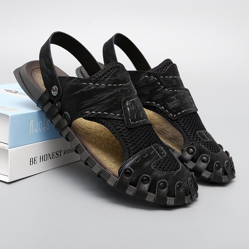 Damen Sportliche Aqua-Sandalen mit atmungsaktiver Netzstruktur und rutschfester Sohle EB