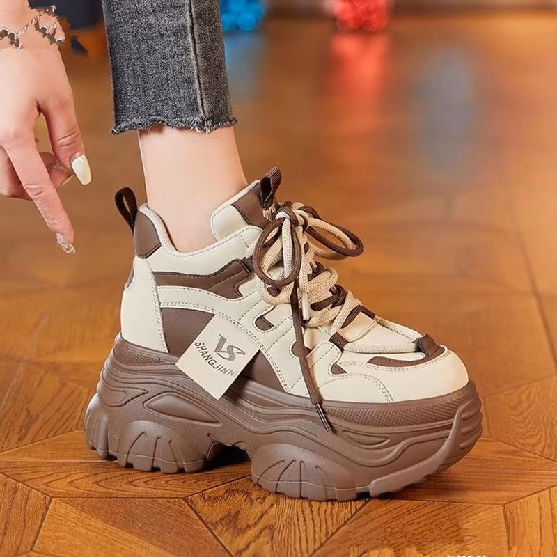 Damen Sportliche Chunky Sneakers mit dämpfender Sohle und hochmodernem Design EB