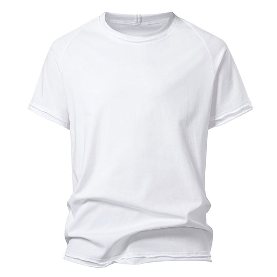 Herren lässiges Kurzarmshirt mit modischem Schnitt und atmungsaktiver Baumwolle EB
