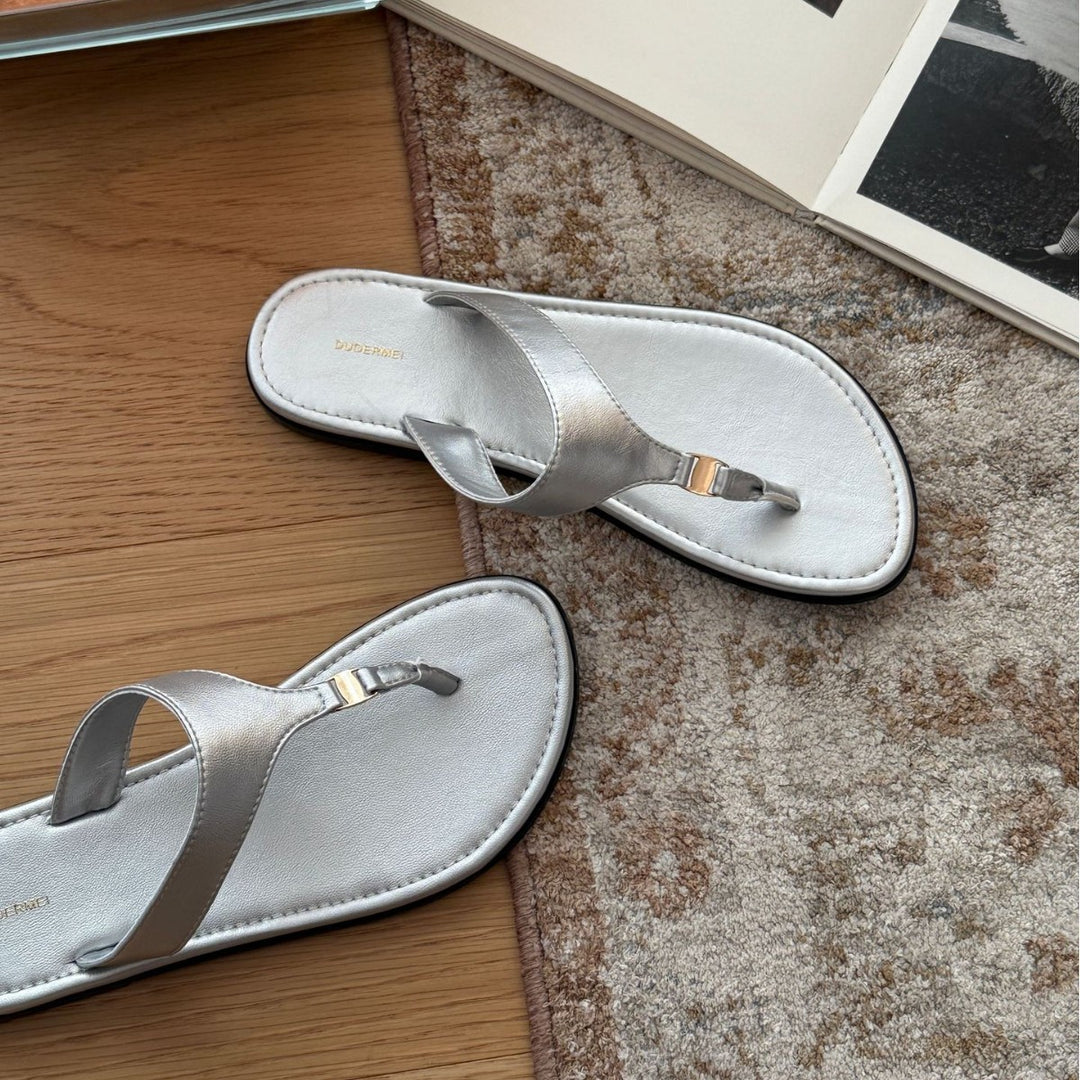 Damen Badesandalen mit modischem Riemendesign und komfortablem Fußbett EB