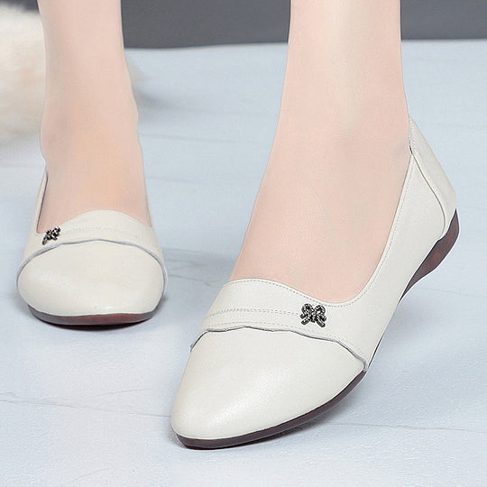 Damen Elegante Ballerinas mit modischem Schleifen-Detail und rutschfester Sohle EB