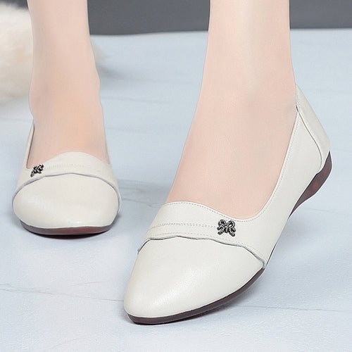 Damen Elegante Ballerinas mit modischem Schleifen-Detail und rutschfester Sohle EB