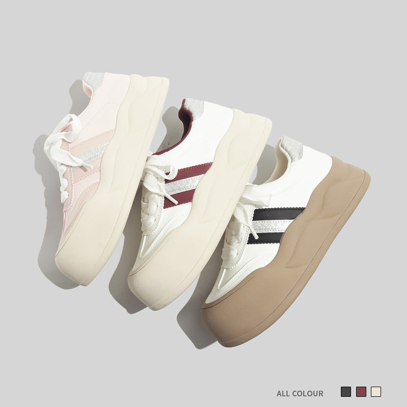 Damen Modische Sneakers mit sportlichem Design und gepolsterter Sohle EB