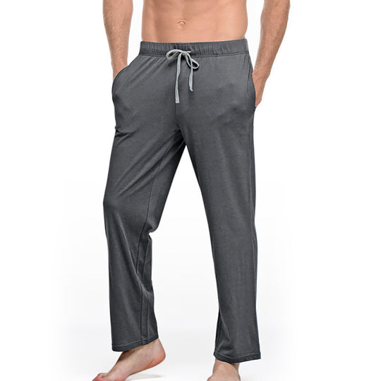 Herren nan Lounge- und Schlafhose aus weichem Jersey mit elastischem Bund und Seitentaschen EB