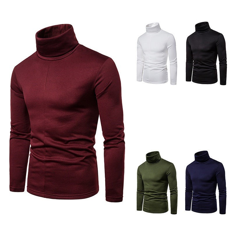 Herren Rollkragenpullover aus weichem Strickmaterial EB