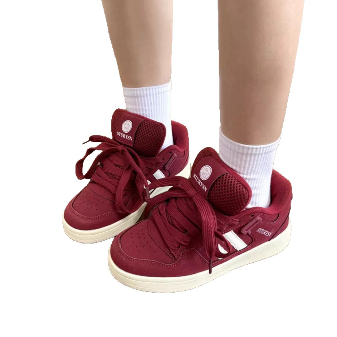 Damen Sportliche High-Top Sneakers mit atmungsaktiver Mesh-Oberfläche und verstärktem Knöchelschutz EB