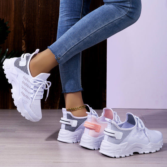 Damen Sportliche Laufschuhe mit atmungsaktivem Obermaterial und dämpfendem Komfort EB