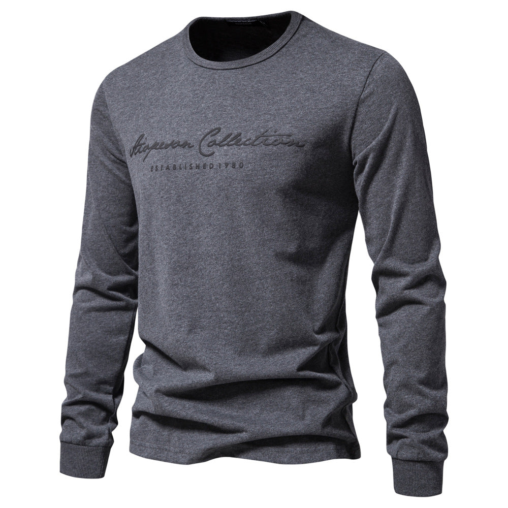 Herren Langarmshirt mit zeitgemäßer Schriftzug EB