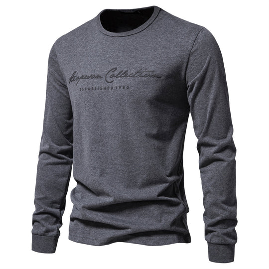 Herren Langarmshirt mit zeitgemäßer Schriftzug EB