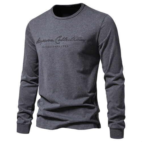 Herren Langarmshirt mit zeitgemäßer Schriftzug EB