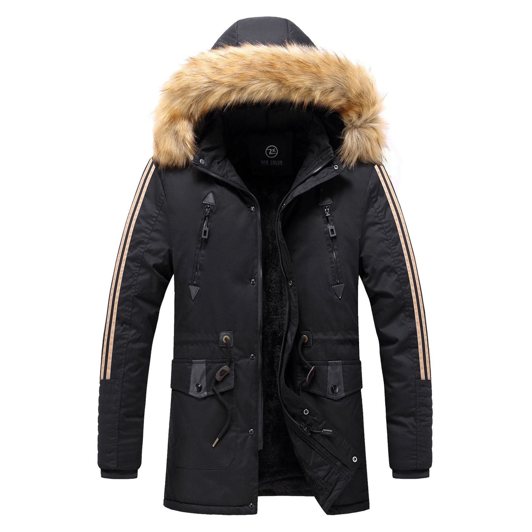 Herren Winterparka mit abnehmbarem Kunstfellkragen EB