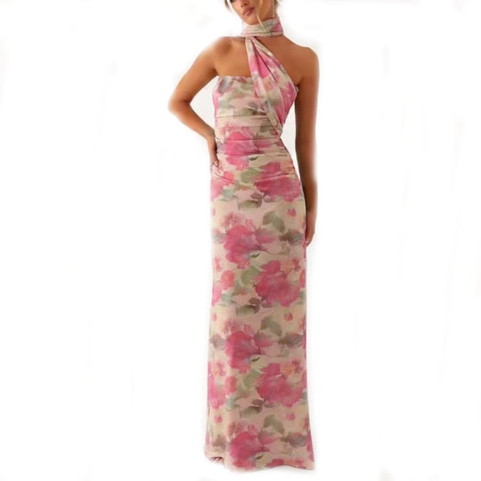 Damen Maxi-Kleid mit floralem Design EB