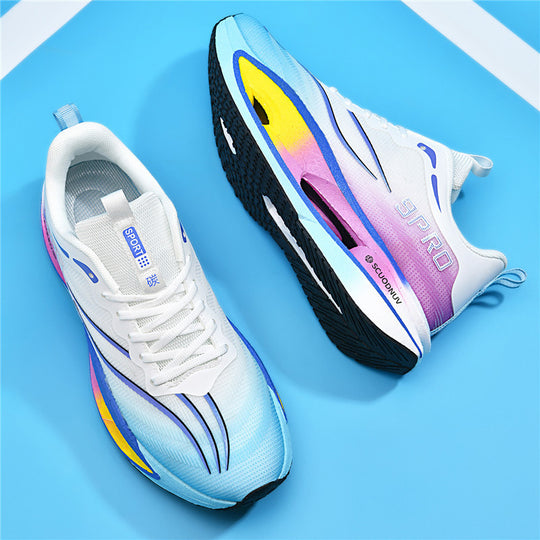 Unisex leichte Laufschuhe mit dämpfender Plattformsohle und atmungsaktivem Obermaterial EB