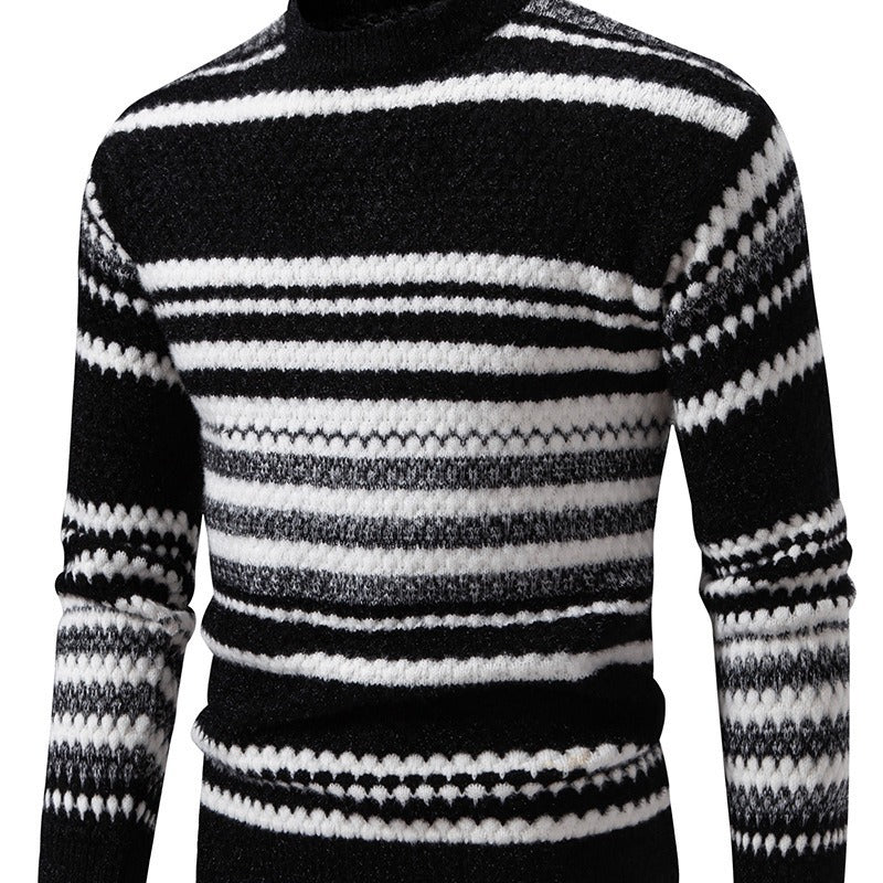 Herren Strickpullover mit strukturiertem Muster EB