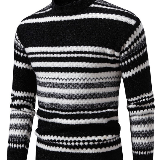 Herren Strickpullover mit strukturiertem Muster EB