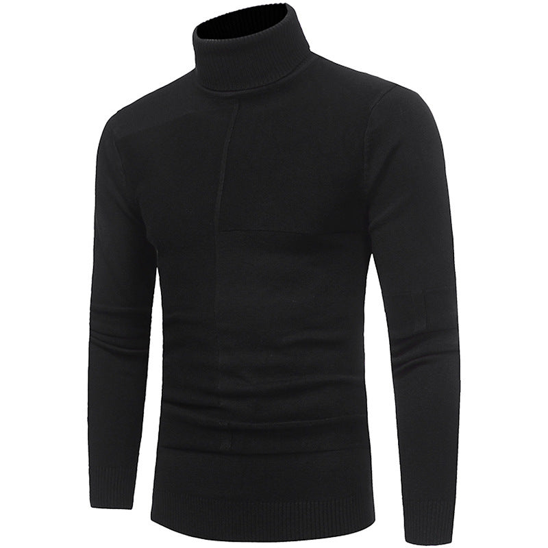 Herren Hochwertiger Rollkragenpullover aus weichem Strick EB