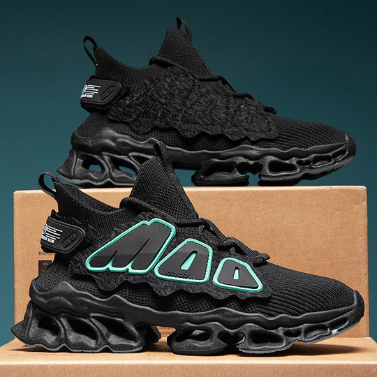 Damen Sportliche High-Performance Sneakers mit atmungsaktiver Oberflächenstruktur EB