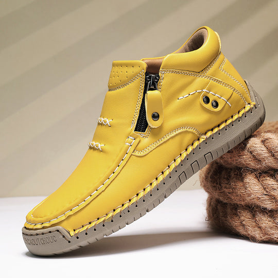 Herren Bequeme und modische Stiefeletten mit Reißverschluss EB