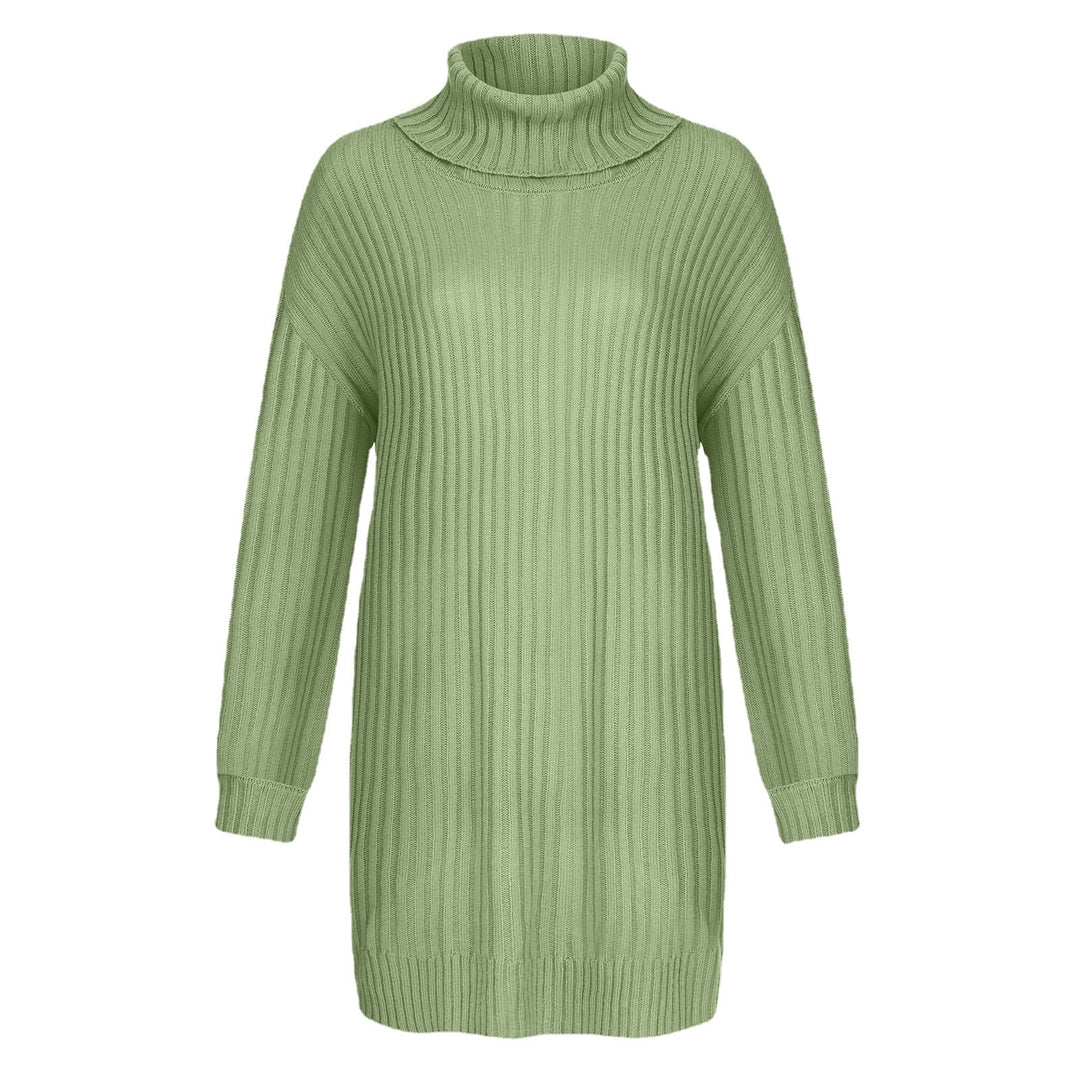 Damen Grobstrick Rollkragenpullover im lässigen Schnitt EB