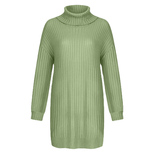 Damen Grobstrick Rollkragenpullover im lässigen Schnitt EB