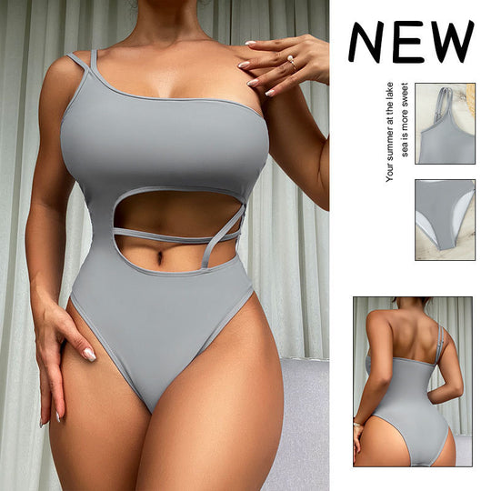 Damen Einseitiger Cut-Out Badeanzug EB 1781605491