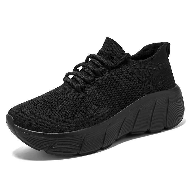 Damen Leichte Freizeitsneaker mit elastischem Schnürsystem und atmungsaktivem Obermaterial EB