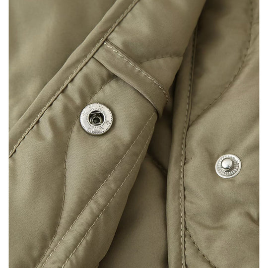 Damen gesteppte Übergangsjacke mit hohem Kragen und praktischen Taschen EB