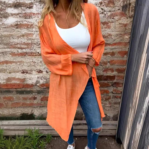 Damen lässige Langarmjacke aus luftiger Sommerqualität EB