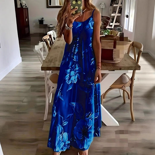 Damen Maxikleid mit elegantem floralem Druck und modischem Schnitt EB