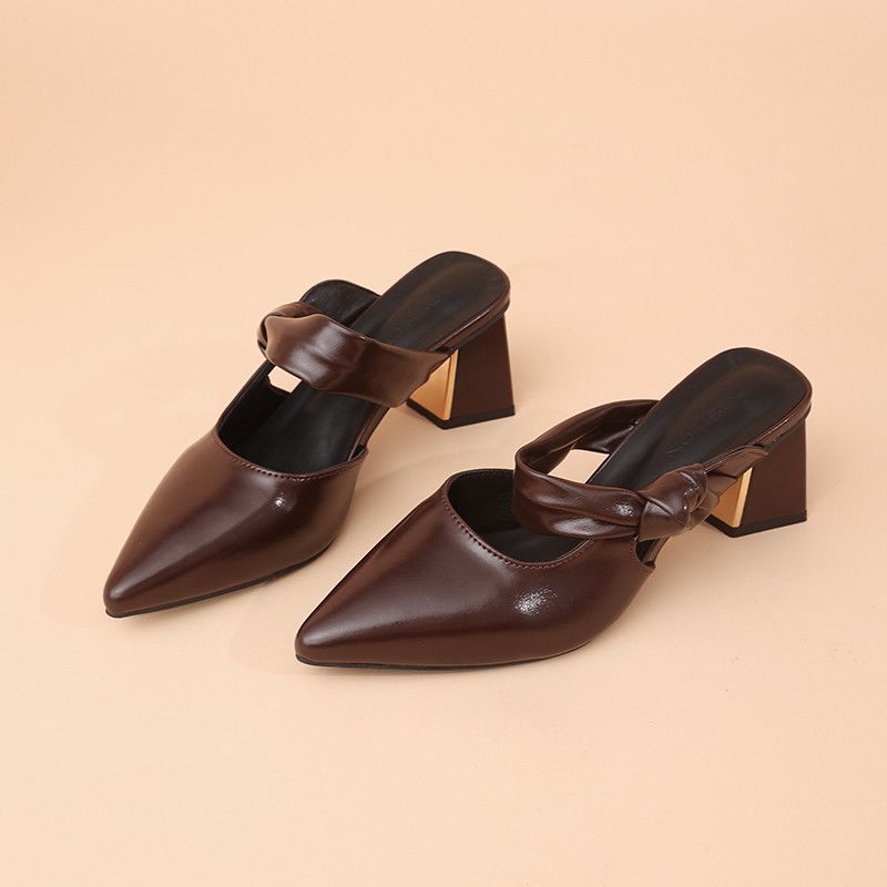 Damen Slingback High Heel Schuhe mit elegantem Riemchen EB
