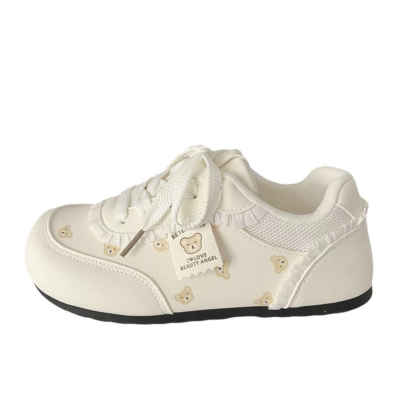Damen Sneakers mit bezaubernden Bärenmotiven und bequemer Dämpfung EB