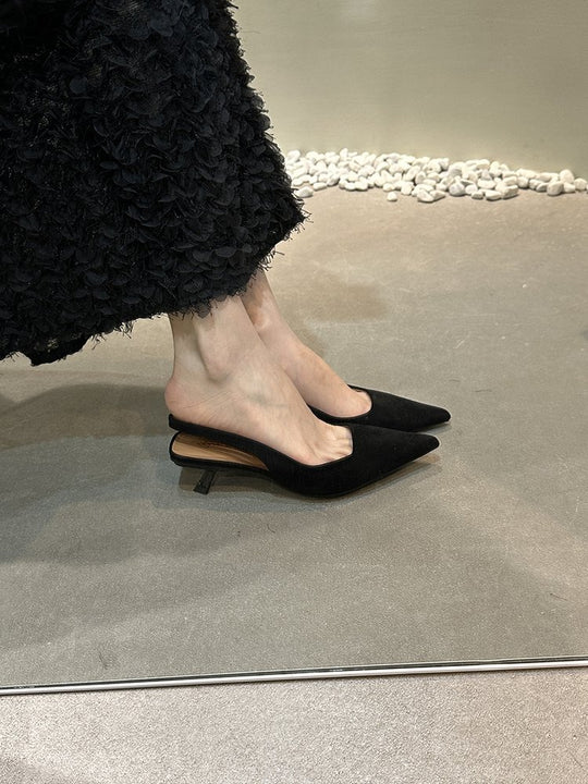 Damen elegante Sling-Pumps mit modischem Design und bequemem Blockabsatz EB