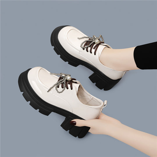Damen Modische Schnürschuhe mit kreativen Zierdetails EB