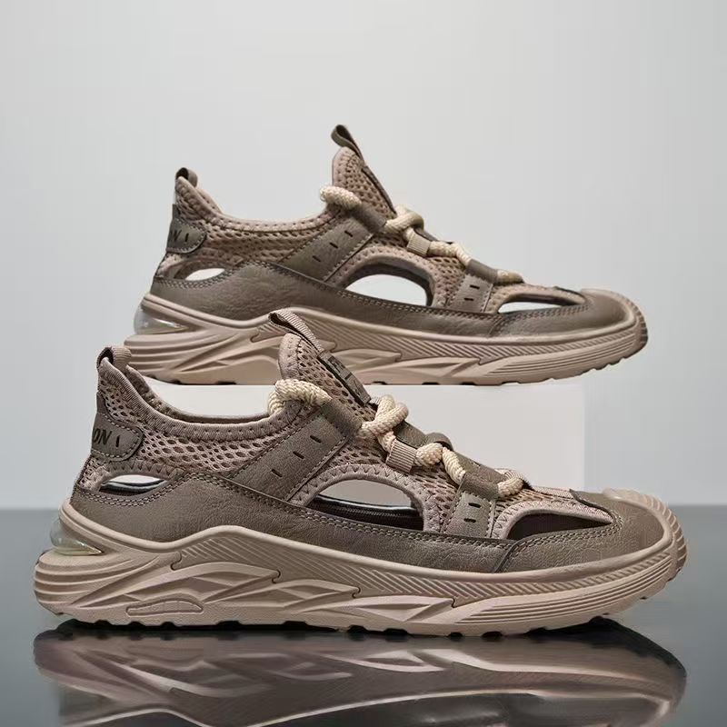 Damen Sportliche Sandalen Sneakers mit atmungsaktiven Mesh-Einsätzen EB