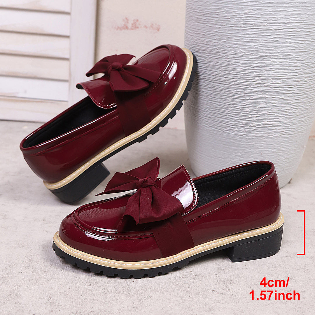 Damen Ballerina-Schuhe mit dekorativen Schleifen und rutschfester Sohle EB