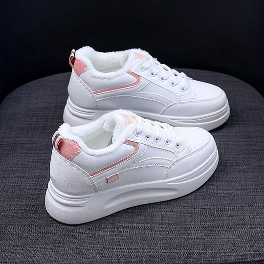 Damen komfortable High-Top Sneakers mit dämpfender Sohle und weichem Innenfutter EB